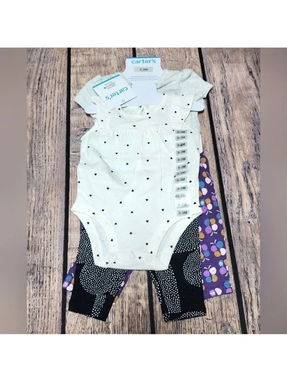 Carter's 4 Piece My Little Love Baby Girl Set Size 0-3 Months - New With Tags